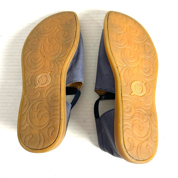 Born Cove Modern Blue Leather Flat Sandal Womens Size 8 M - Picture 7 of 10